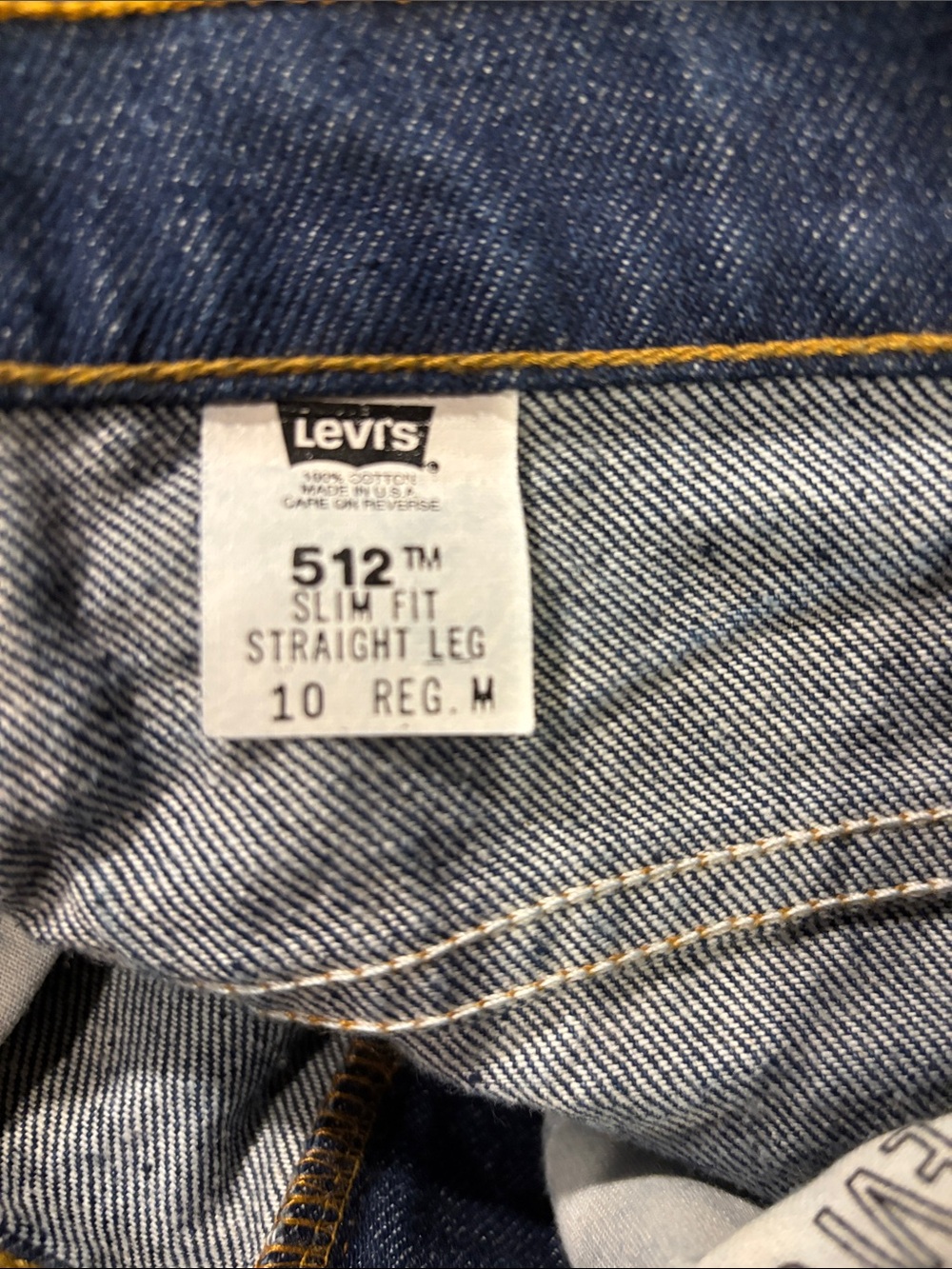 Levi's Dark Blue Straight-Leg Women's Jeans - Picture 4 of 4